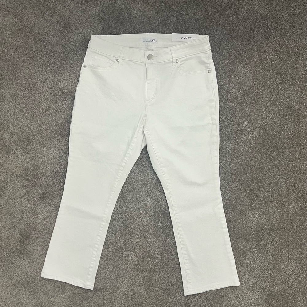 LOFT White Ankle & Cropped Jeans